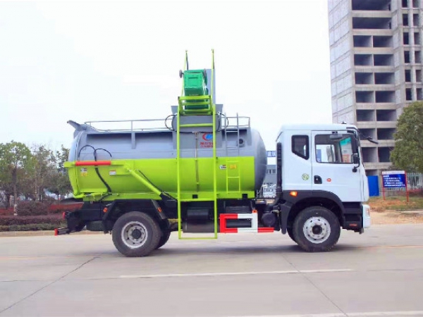 東風多利卡D9國六8-12方餐廚垃圾車（圓罐）