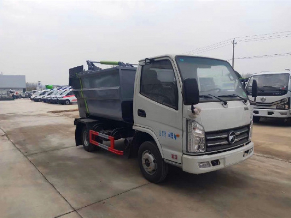 凱馬國六4方自後掛桶式垃圾車