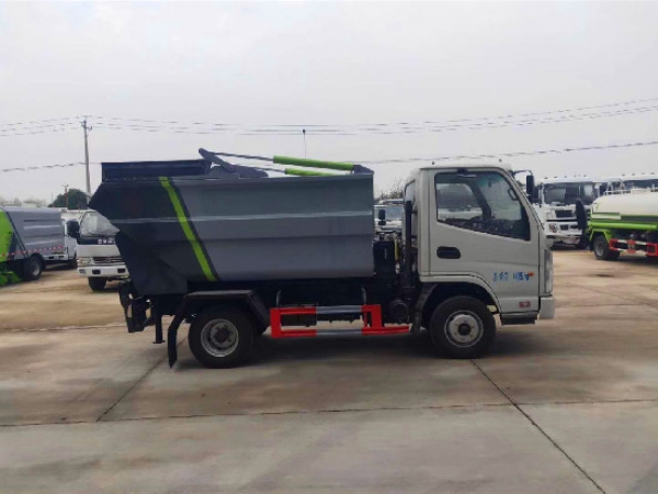 凱馬國六4方自後掛桶式垃圾車