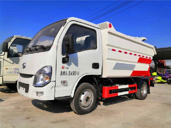 	躍進S70國六4方無泄漏自裝（後掛桶）卸式垃圾車