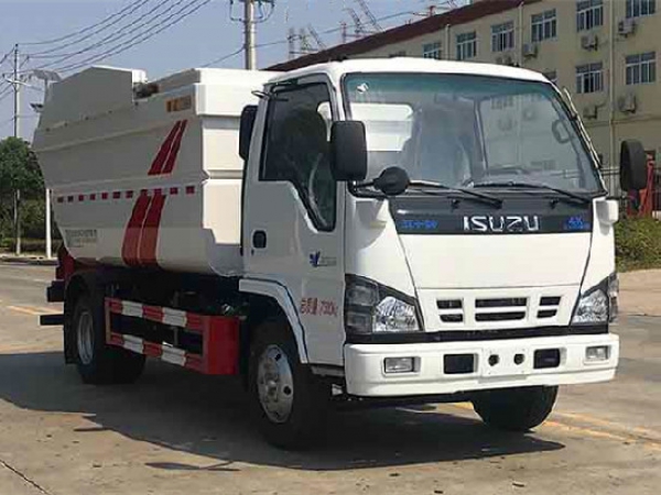五十鈴100p國六無泄漏後掛桶垃圾車