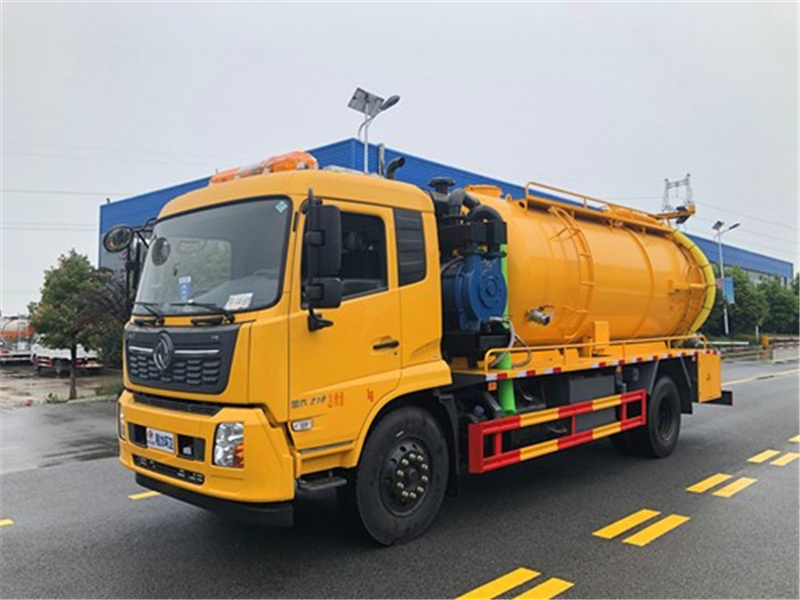 國六東風天錦15方清洗吸汙車帶副發