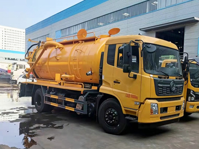 東風天錦15方清洗吸汙車